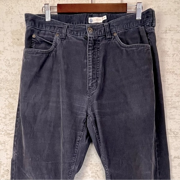 Vintage Mens J. CREW Corduroy Pants Classic 34 x 32 Gray 5 Pocket - Picture 2 of 13